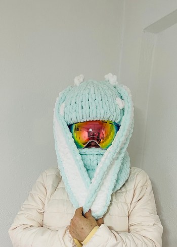 Balaklava kayak kask şapkası - Görsel 3