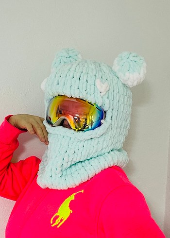 Balaklava kayak kask şapkası - Görsel 2