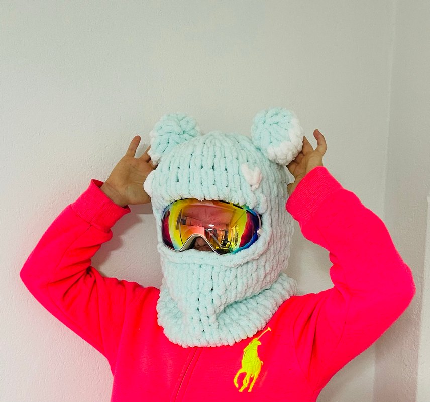 Balaklava kayak kask şapkası - Görsel 3