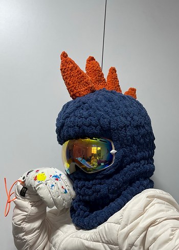 Balaklava kayak kask şapkası - Görsel 4