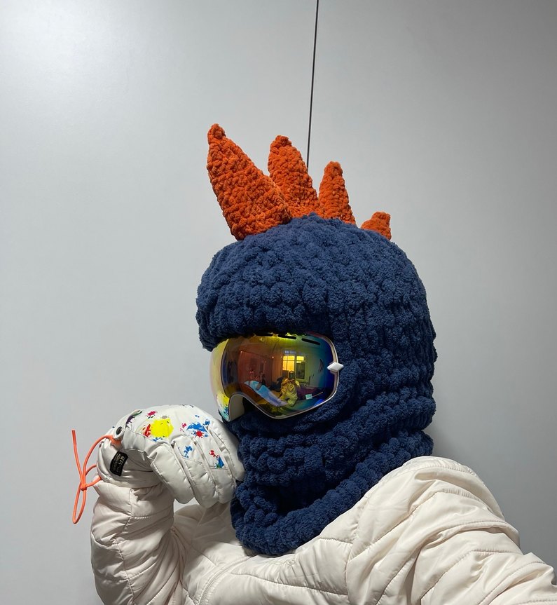 Balaklava kayak kask şapkası - Görsel 4