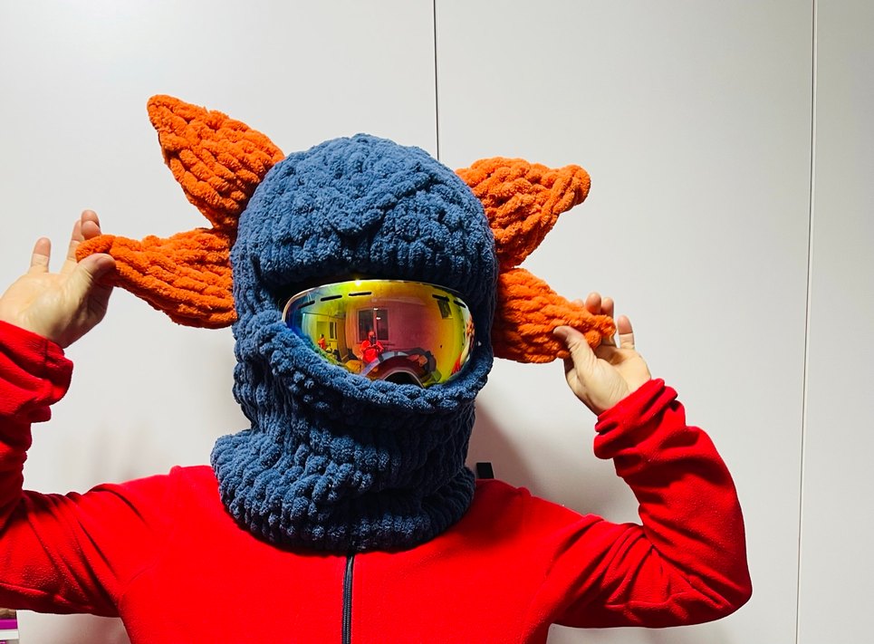 Balaklava kayak kask şapkası - Görsel 2