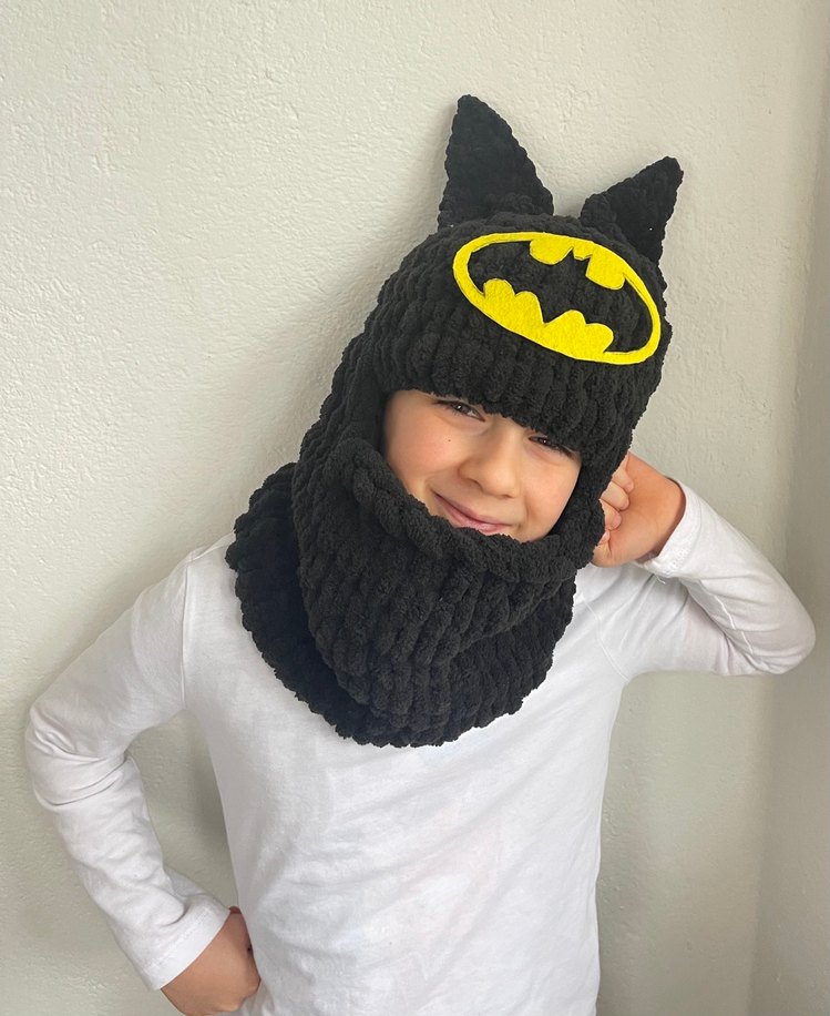 Balaklava kar maskesi Batman - Görsel 3