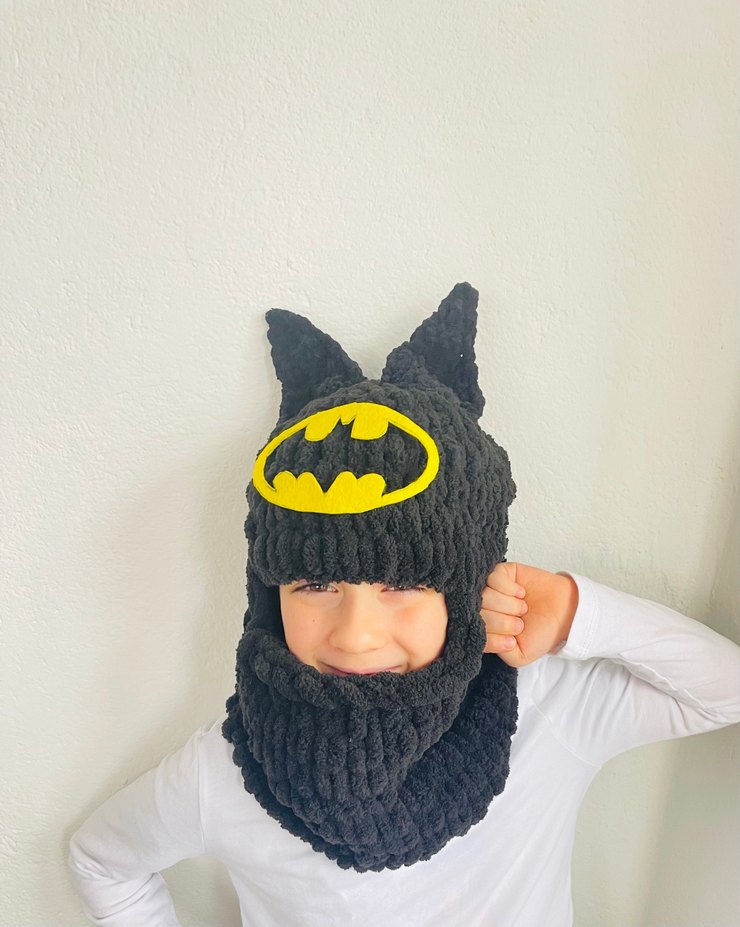 Balaklava kar maskesi Batman - Görsel 4