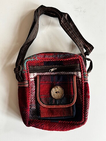 Etnik desen kilim çanta