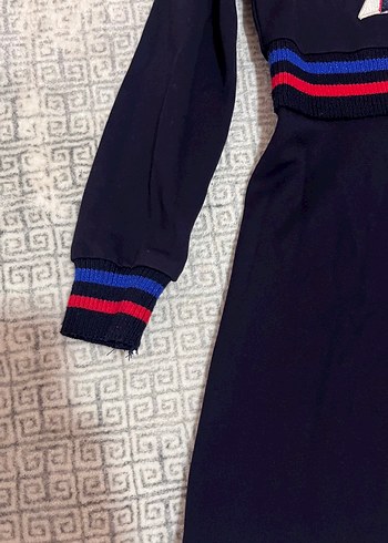 Gucci Renkli Nakışlı Uzun Kollu Kız Elbisesi