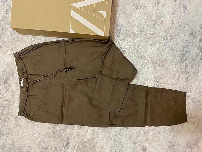 Mango MANGO KETEN PANTOLON