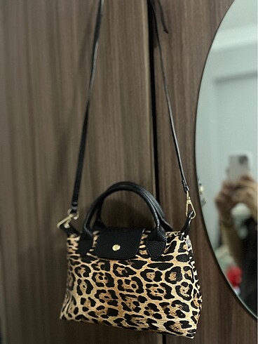Leopar çapraz çanta