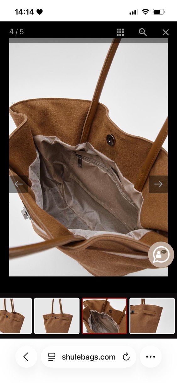 taba rengi canta ve cuzdan - Görsel 3