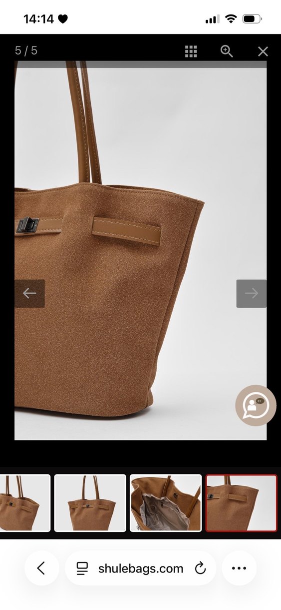 taba rengi canta ve cuzdan - Görsel 4