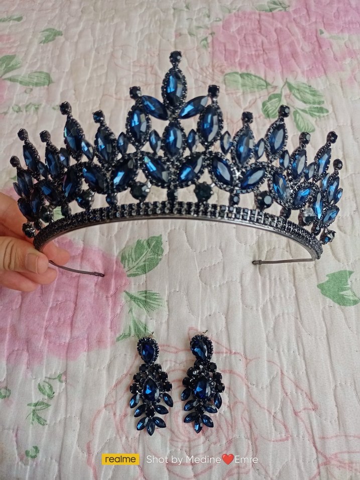 Gelin taç ve küpesi - Görsel 2