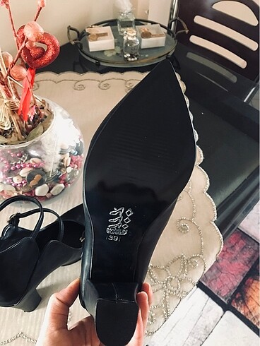 39 Beden siyah Renk Topuklu ayakkabı