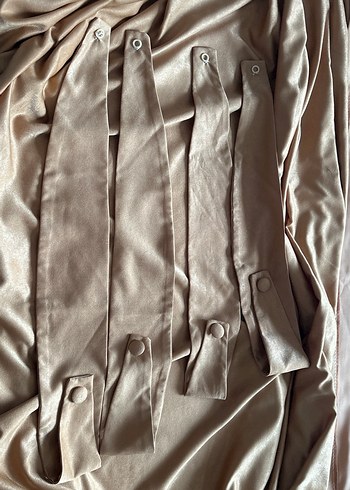 Tabaj Parlak Düz Fon Perde - Görsel 9