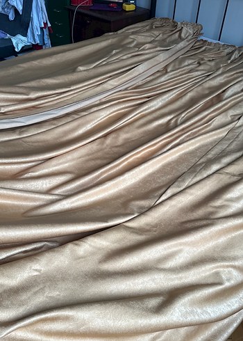 Tabaj Parlak Düz Fon Perde - Görsel 6