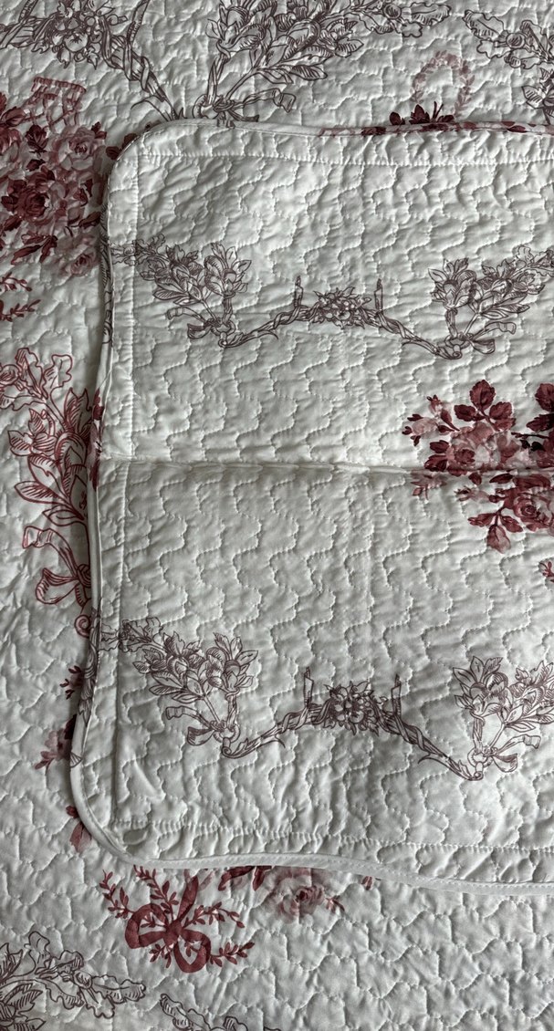 Bordo Nakışlı Gri Desenli Yatak Örtüsü - Görsel 2