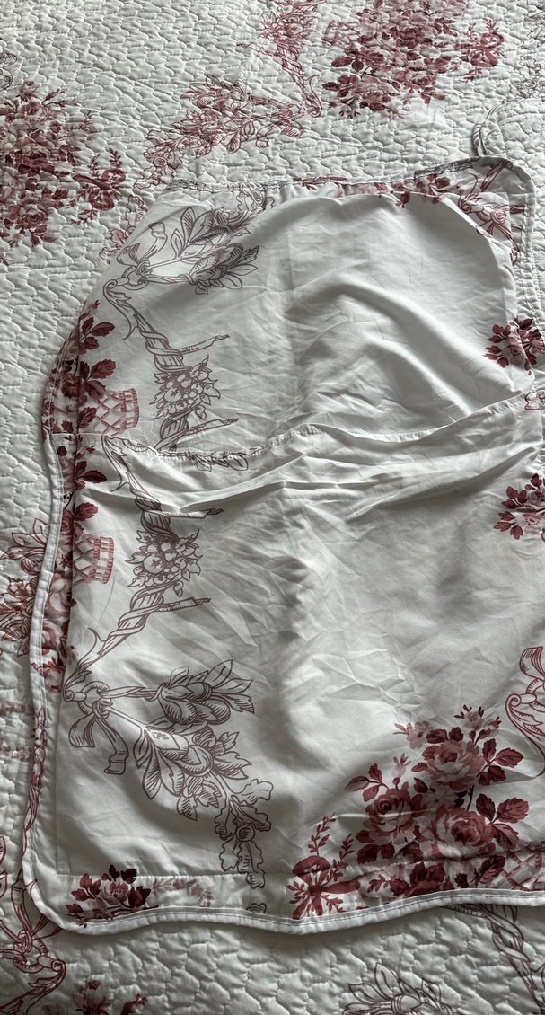 Bordo Nakışlı Gri Desenli Yatak Örtüsü - Görsel 4