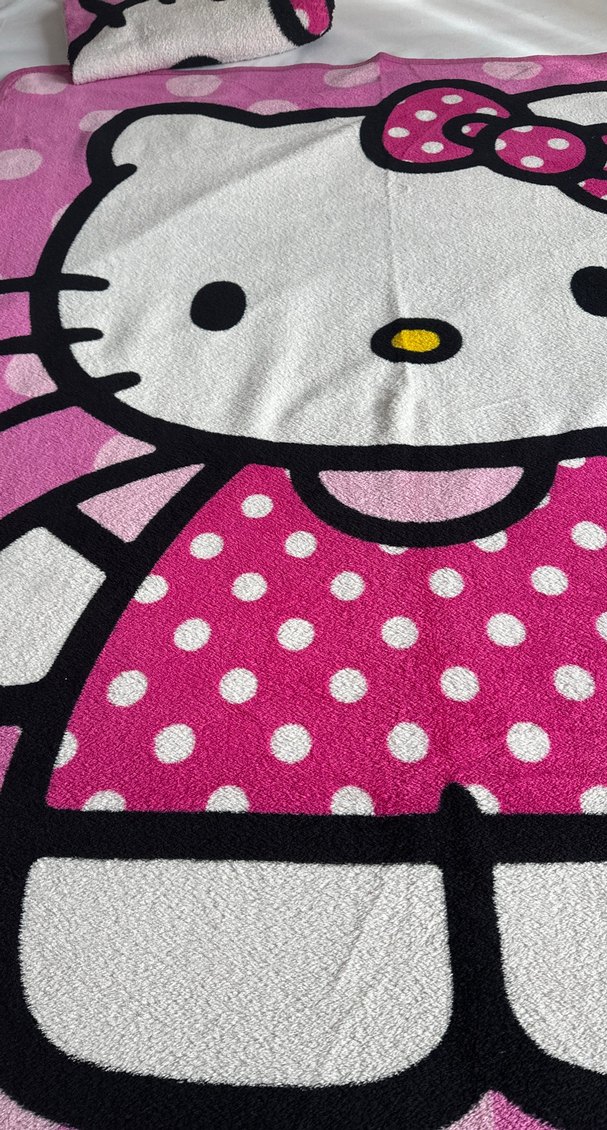 Renkli Baskılı Pembe Çocuk Battaniyesi - Görsel 2