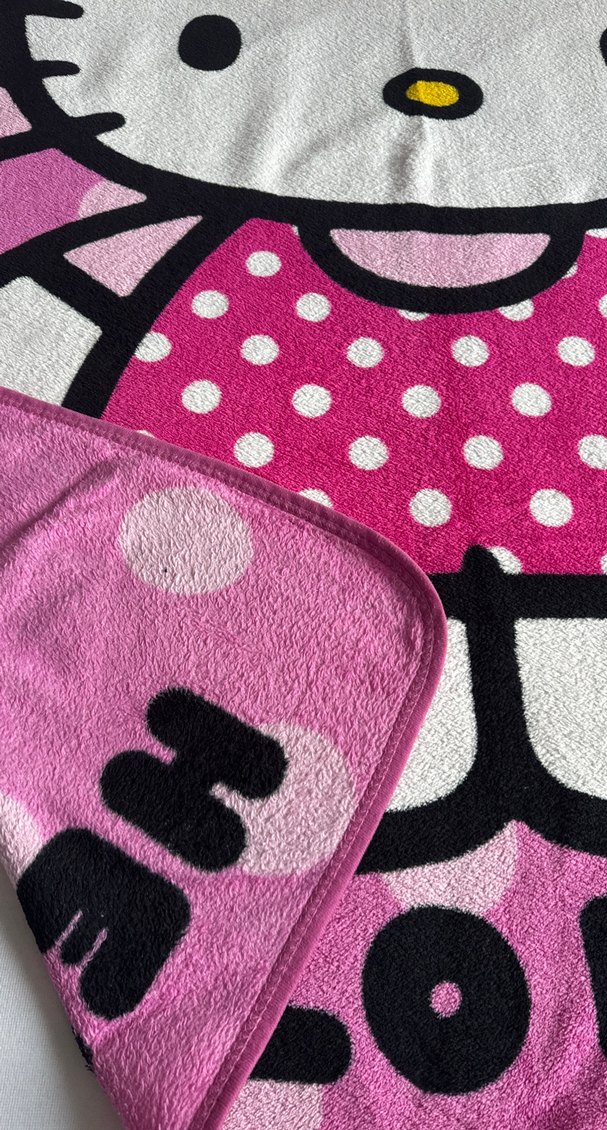 Renkli Baskılı Pembe Çocuk Battaniyesi - Görsel 3