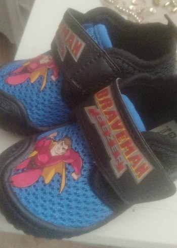 Mavi Desenli Erkek Çocuk Botları Velcro - Görsel 4