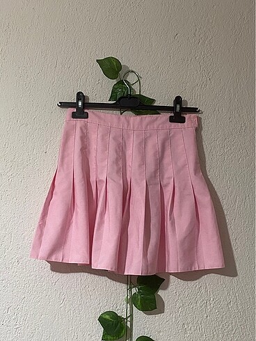 Pembe pileli etek