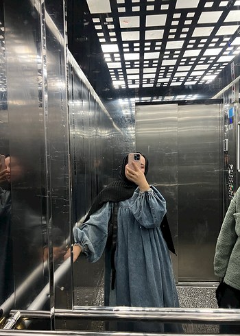 Salaş kot elbise - Görsel 2