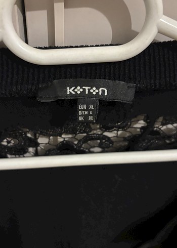 Düğmeli Siyah koton Kadın Hırka - Görsel 2