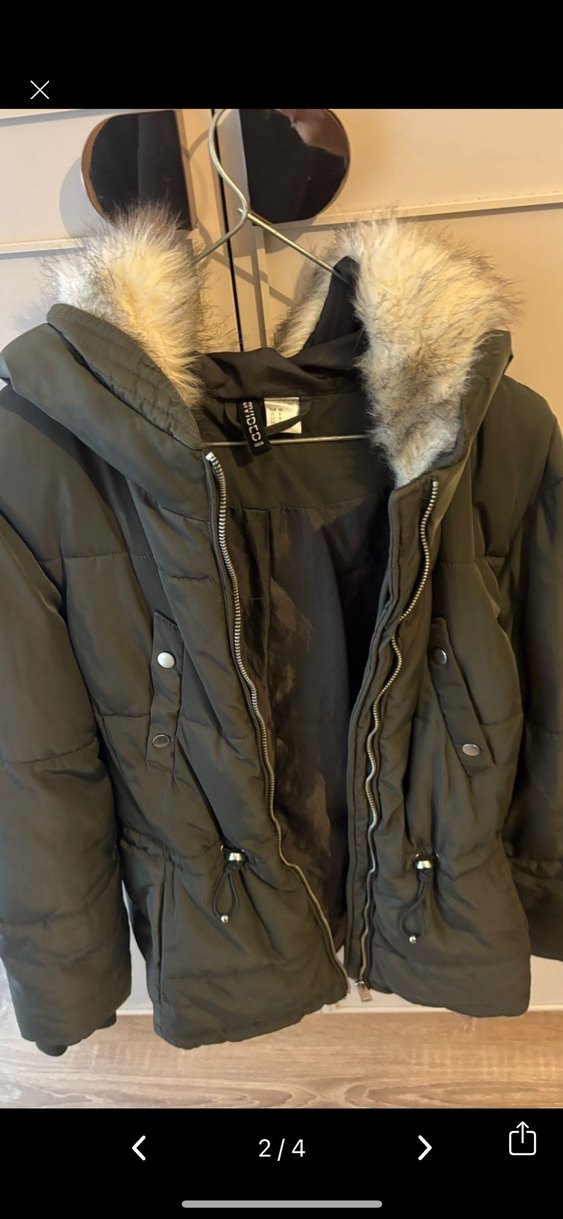 Kadın haki h&m Mont - Görsel 3