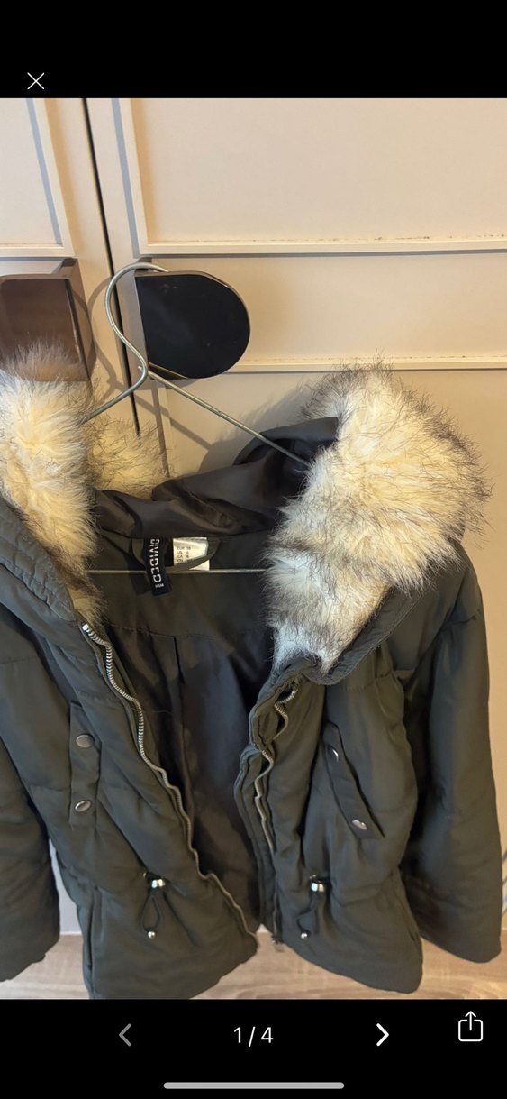 Kadın haki h&m Mont - Görsel 4