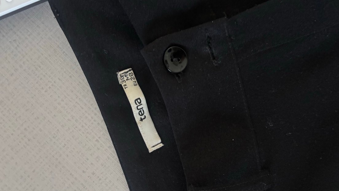 Kadın Siyah Kumaş Pantolon - Görsel 2