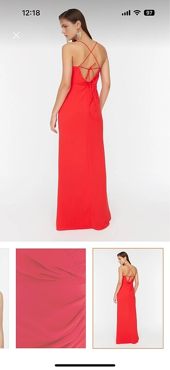 Kırmızı elbise - Görsel 5