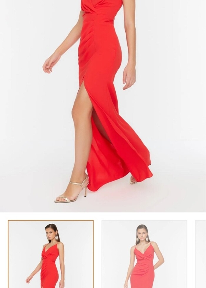 Kırmızı elbise - Görsel 3