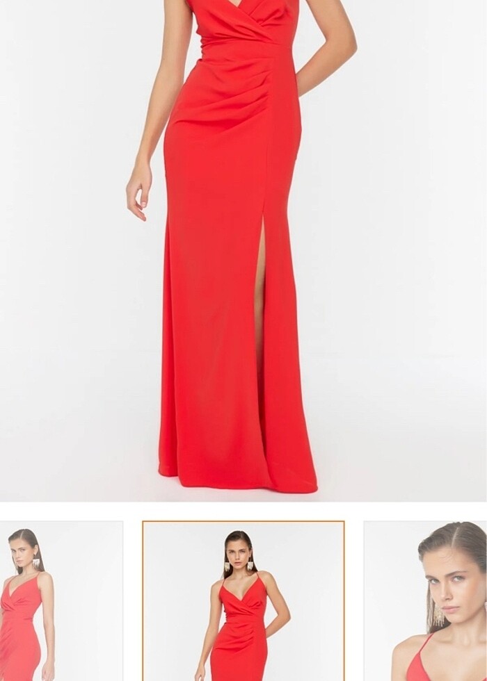 Kırmızı elbise - Görsel 4