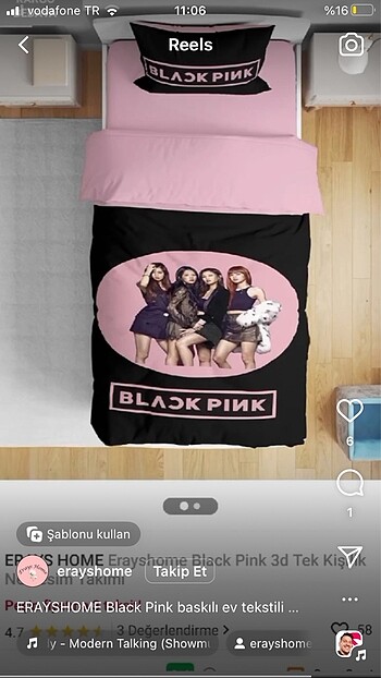 Black Pink Nevresim Takımı