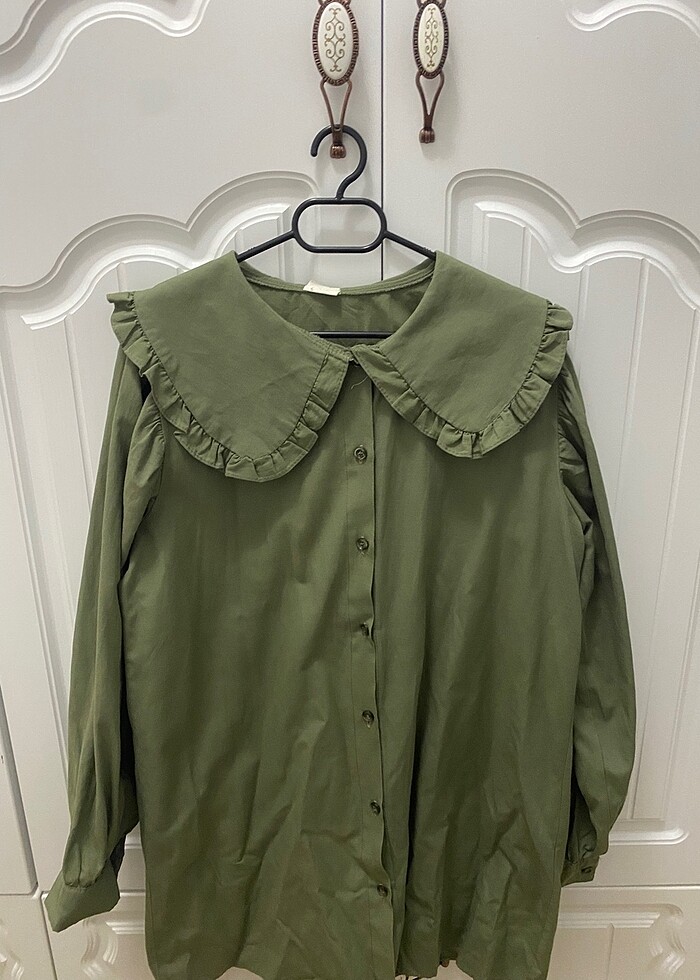 Bebe yaka gömlek tunik - Görsel 2