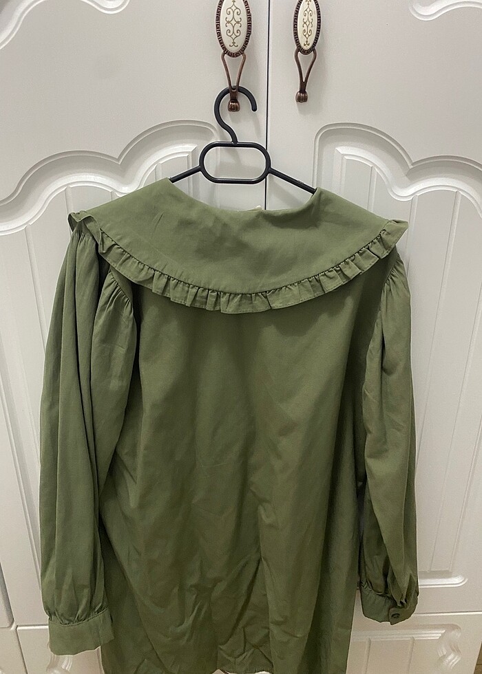 Bebe yaka gömlek tunik - Görsel 3