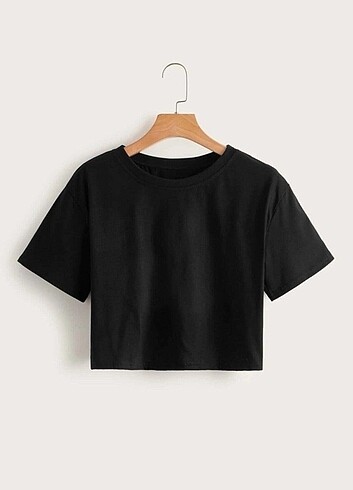 Siyah M beden Crop
