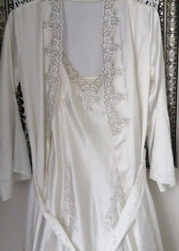 saten gecelik sabahlık seti - Görsel 2