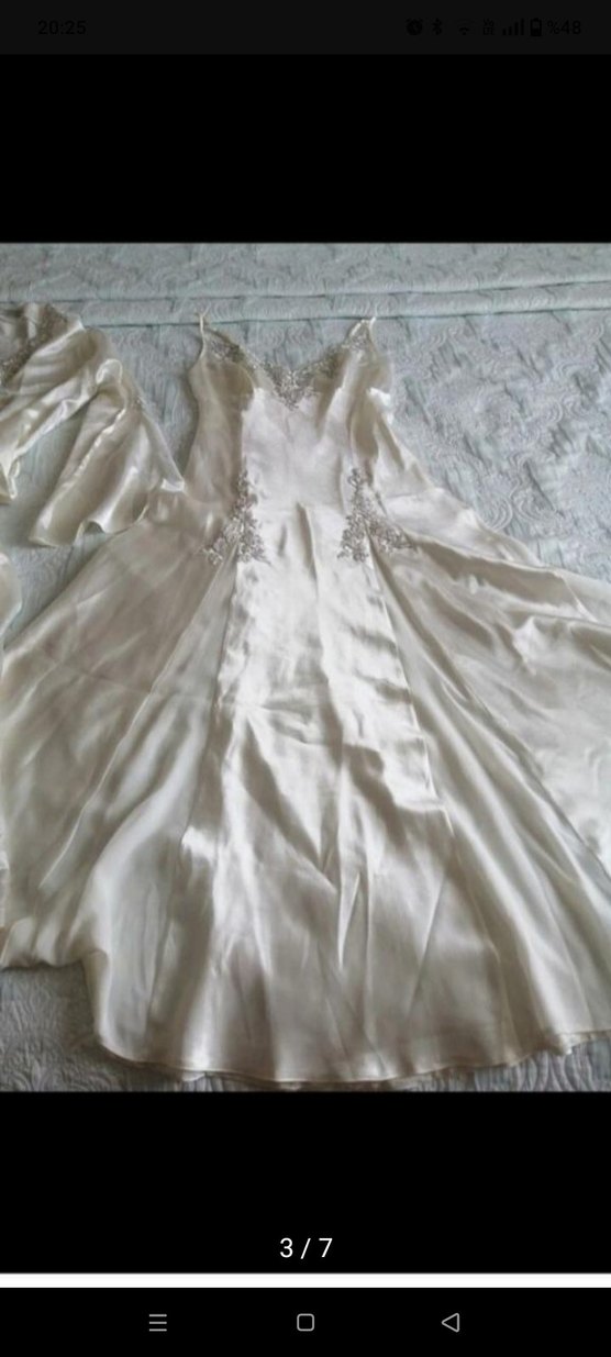 saten gecelik sabahlık seti - Görsel 3