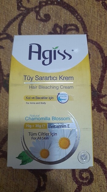 Agiss tüy sarartıcı krem 