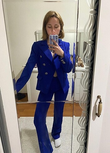 Bayan ikili Takım blazer ceket pantolon 