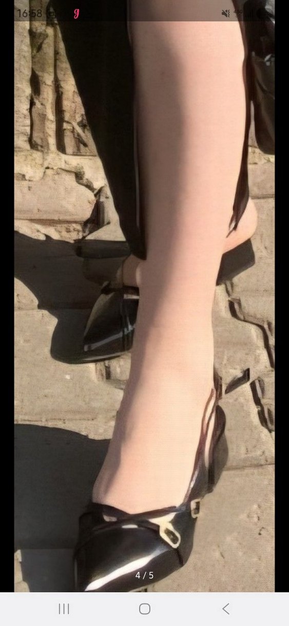 Siyah Tokalı Stiletto Kadın Ayakkabı - Görsel 2