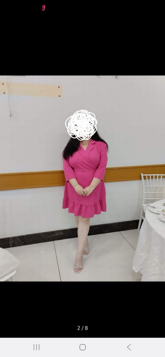 Pembe Ceket Elbise Curve - Görsel 2