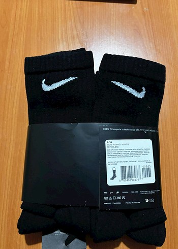 Nike Siyah Erkek Çorap 6'lı Paket - Görsel 2