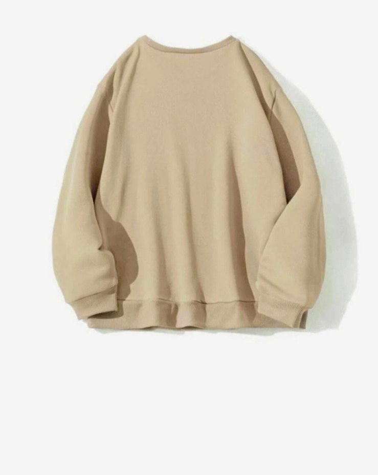 Bej Uzun Kollu Erkek Sweatshirt - Görsel 2