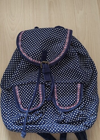 Vintage puantiyeli sırt çantası 