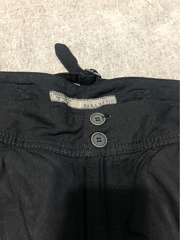 Zara Siyah cargo pantolon
