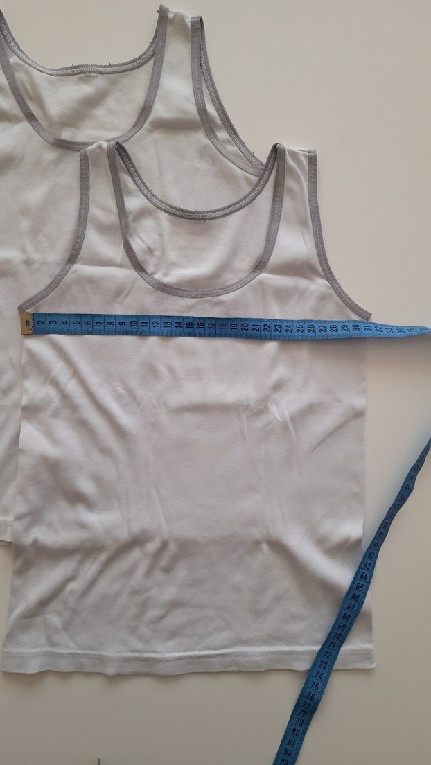 Beyaz Çocuk Atlet 2'li - Görsel 3