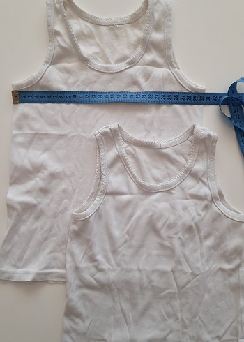 Beyaz Çocuk Atlet 2'li - Görsel 3