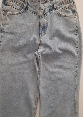 Trendyol & Milla Kadın Mavi geniş paça Kot Pantolon