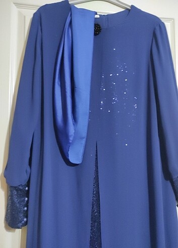 52 Beden lacivert Renk Tesettür abaya